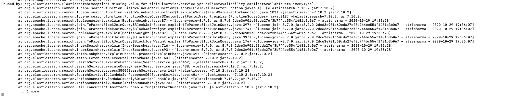 Elasticsearch - 缺少嵌套欄位的欄位值 - 函式分數查詢 | v7.10.2
