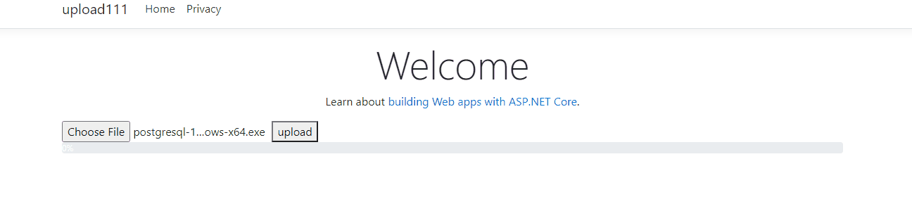 如何使用asp.net core在Ajax中上傳帶有進度條的檔案