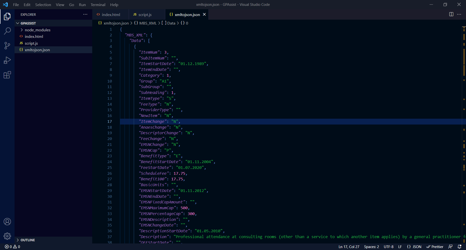 從檔案目錄中的檔案讀取和使用 JSON 資料