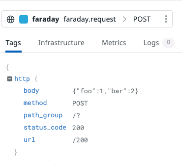 如何將法拉第請求正文添加到 Rails 應用程式中的 Datadog 跟蹤中