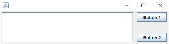 如何讓JTextArea 填充寬度和buttonsContainer 填充高度?