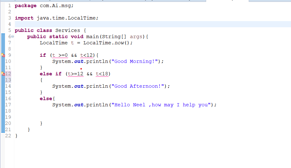 運算子 < 未定義引數型別 LocalTime，java 中的 int