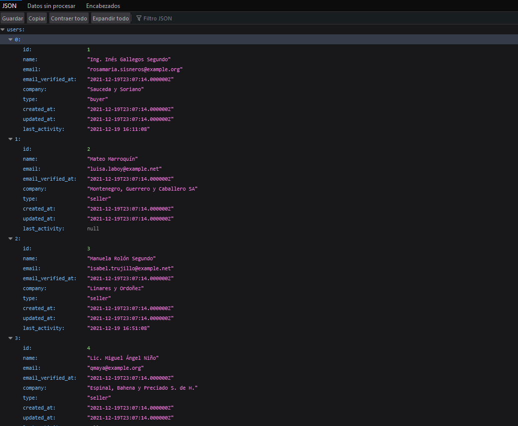 如何回傳格式化的(漂亮的)JSON 而不是 JSON?還是換行 JSON 而不是行內 JSON?(Laravel)