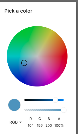Flutter：圓形顏色選擇器（包：flutter_colorpicker）