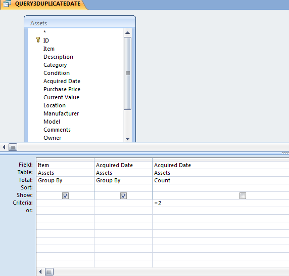 如何從一張表中選擇 MS Access SQL 代碼中的*唯一*重復項?