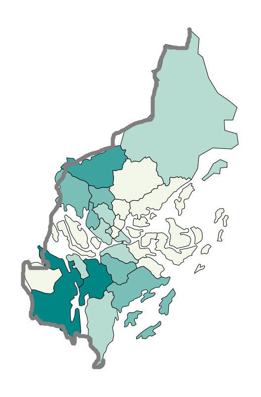 在區域的一部分周圍添加邊框,matplotlib/geopandas