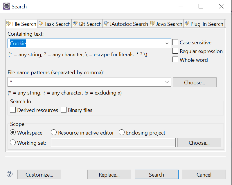 如何在 mvn build 后生成的 Intellij 中從目標的所有 Java 類中搜索單詞？
