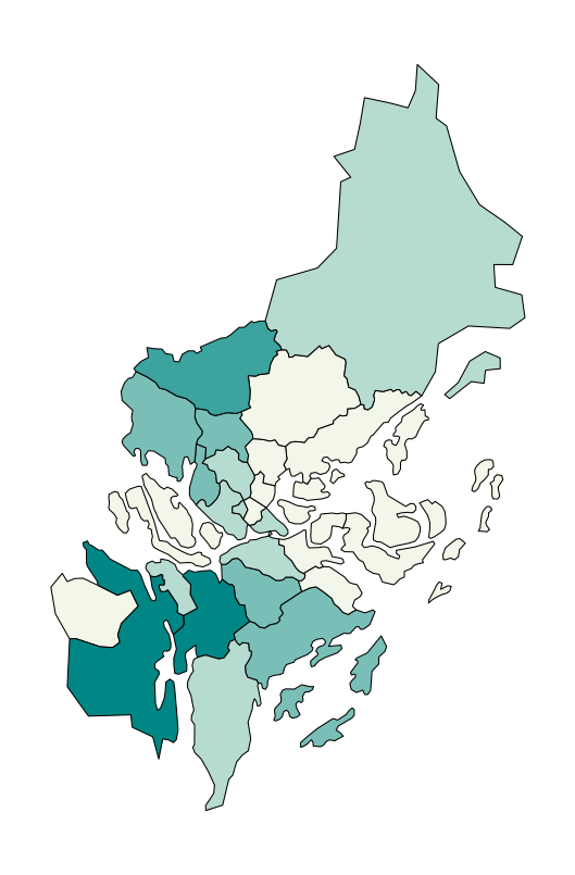 在區域的一部分周圍添加邊框,matplotlib/geopandas