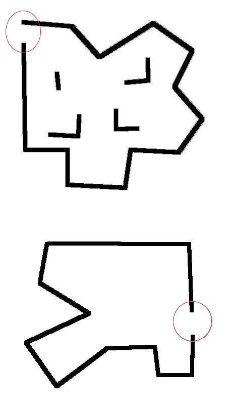 使用 OpenCV 檢測定界區域中的“孔”或“輸出”