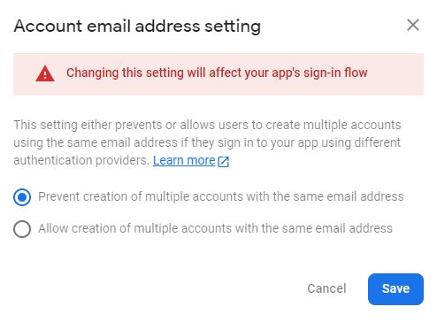 奇怪的錯誤：flutter firebase facebook 登錄結果為空電子郵件并在 firebase 控制臺中注冊 _。現在要做什么？