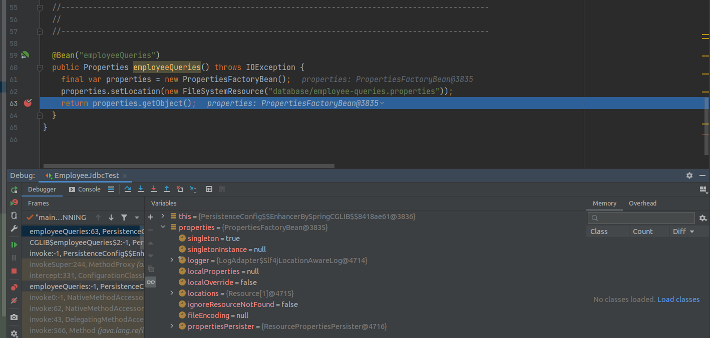 bean 型別 java.util.Properties 的不滿意依賴例外