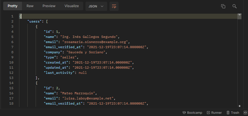 如何回傳格式化的(漂亮的)JSON 而不是 JSON?還是換行 JSON 而不是行內 JSON?(Laravel)