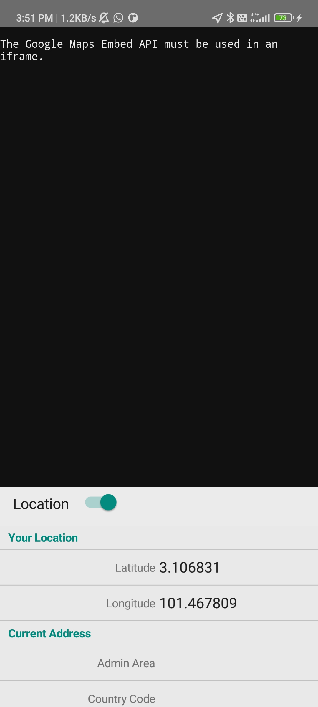 使用 iframe for google maps 在多設備 Delphi 中嵌入 api