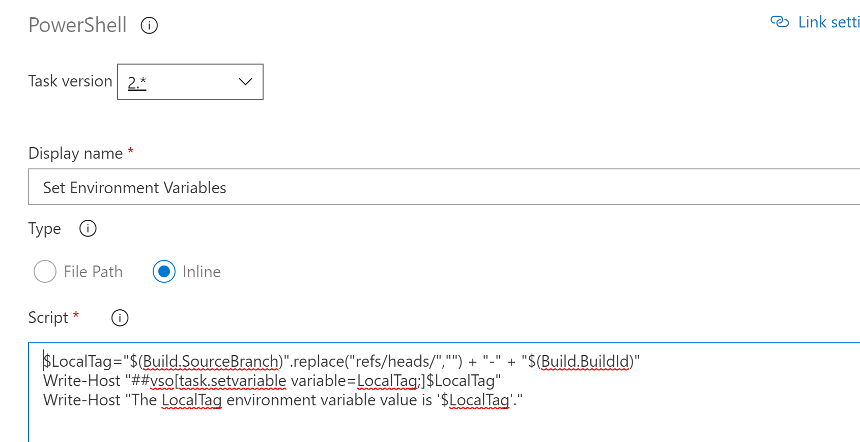 Azure Devops 環境變數未在任務中決議