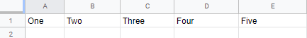 Google Sheet:如何反轉和轉置一行?