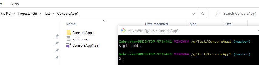 將 Visual Studio 專案放在 git 存盤庫中，并在網路驅動器上添加遠程（裸？）源