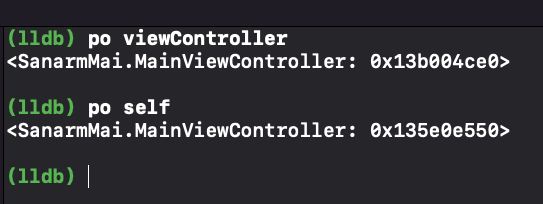 在推送到 NavigationController 和 ViewDidLoad 時進行除錯時獲取不同的物件