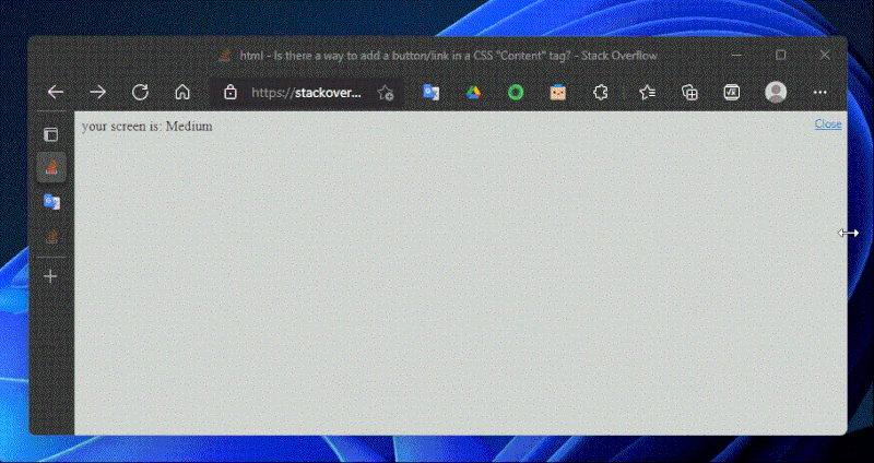 有沒有辦法在 CSS“內容”標簽中添加按鈕/鏈接？