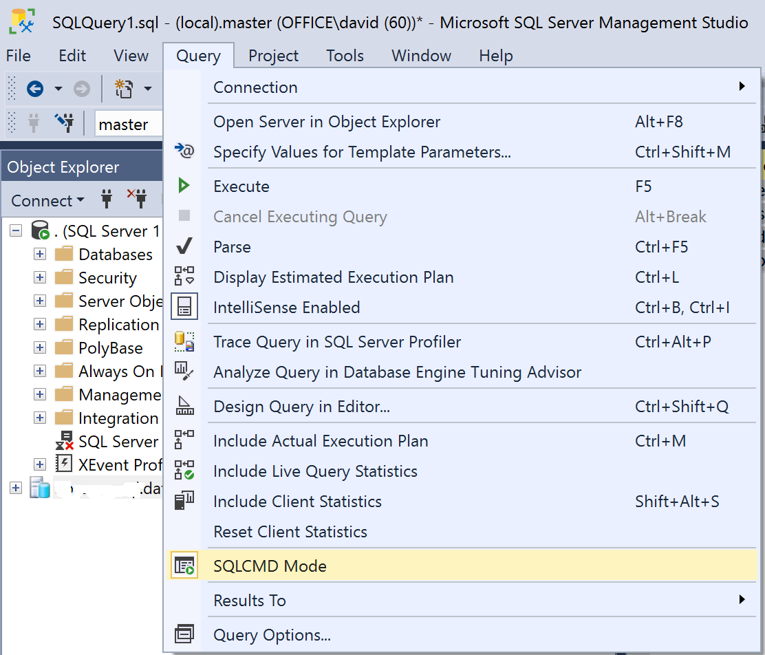 如何在 SSMS 中一次運行多個 sqlfile?
