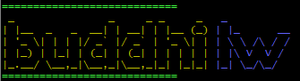我想連接兩個 figlet 輸出（不同顏色）