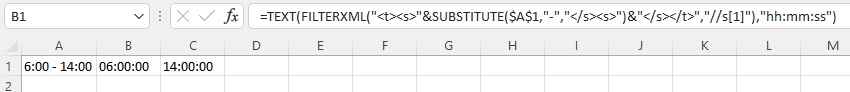 如何以“x - y”的形式從excel單元格中提取數字