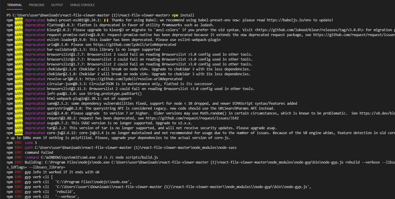 為什么我在這個 repo 中得到 npm install 大量錯誤