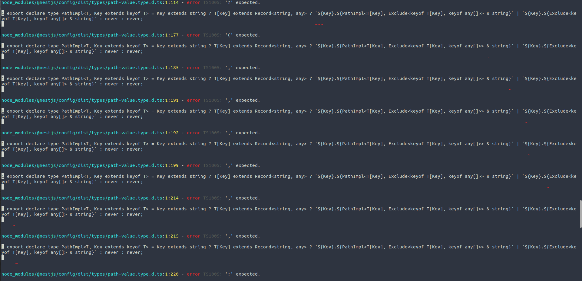 npm run build 上的 Nestjs“達到堆限制分配失敗 - JavaScript 堆記憶體不足”