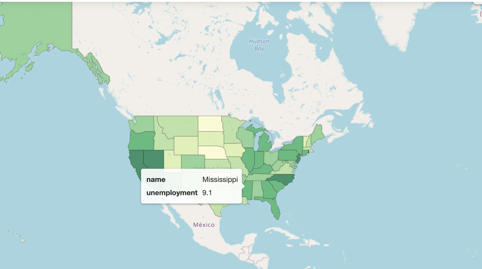 文本作為工具提示、彈出視窗或標簽在 folium choropleth GeoJSON 多邊形中