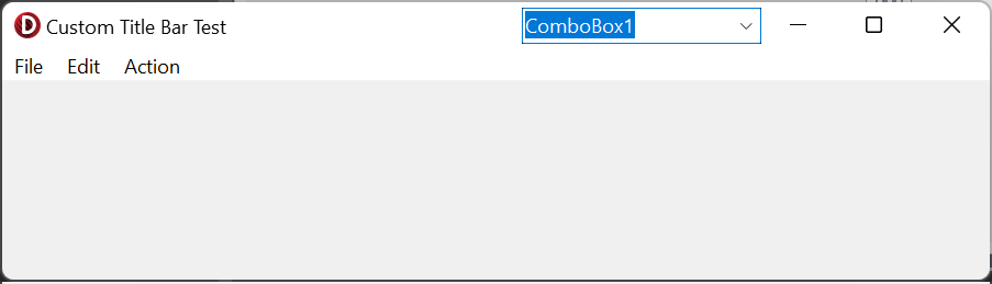 使用 CustomTitleBar 將組件添加到標題欄