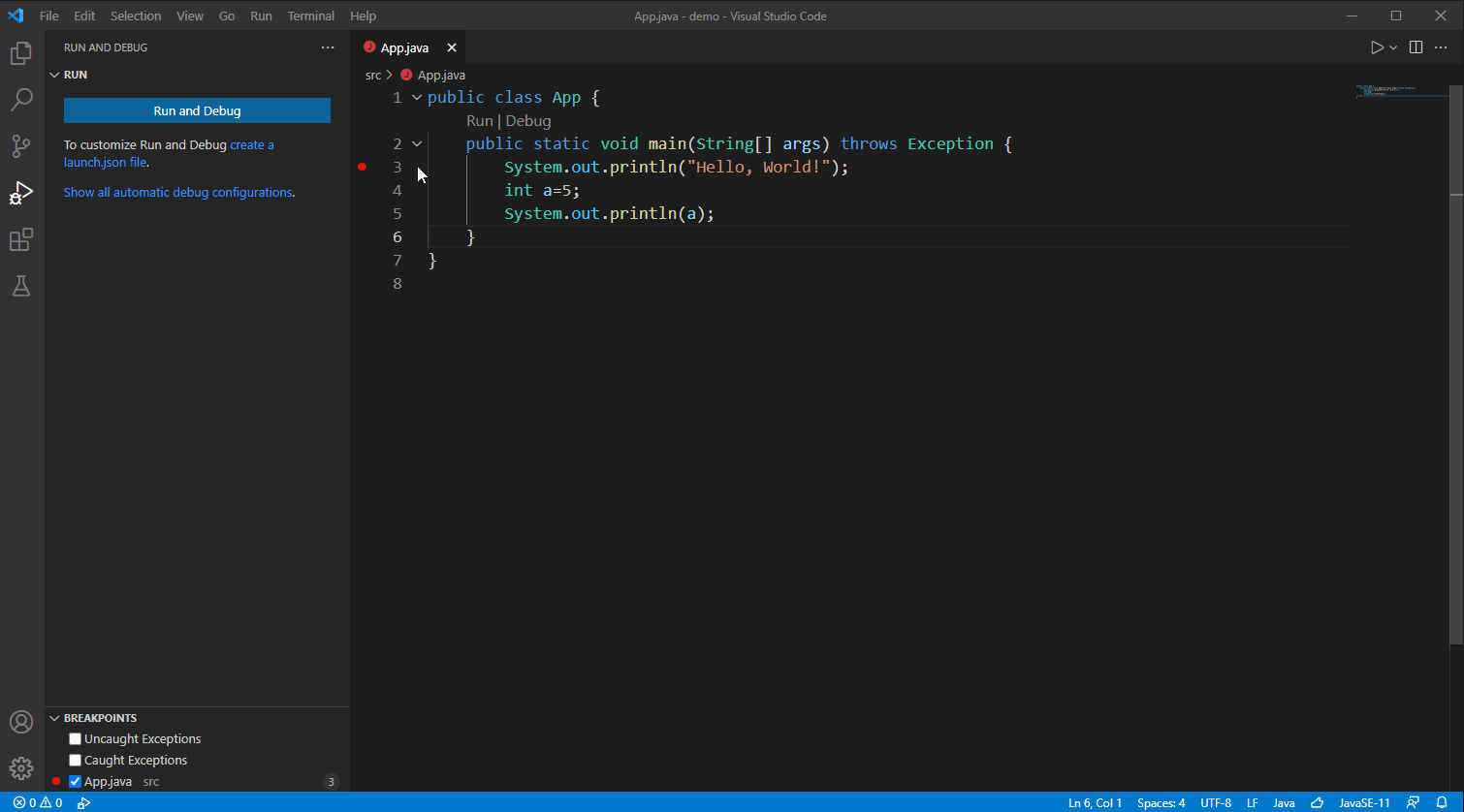 Java 除錯器卡在 vscode 中