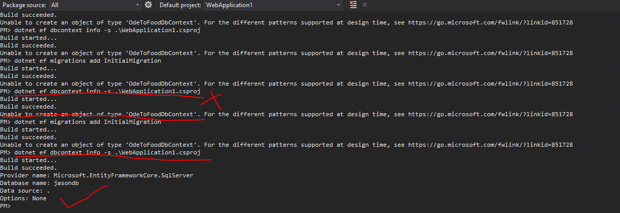 為什么在 Entity Framework Core 中找不到 DbConnect