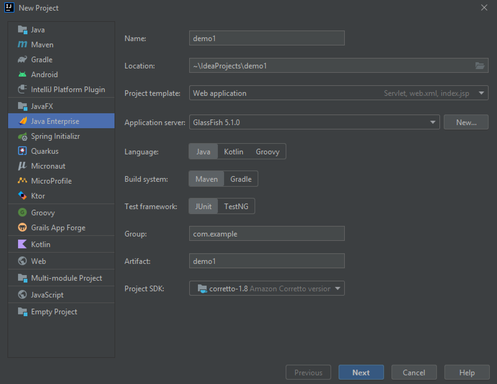 IntelliJ:創建 WebService 并且沒有 WebApplication 選項