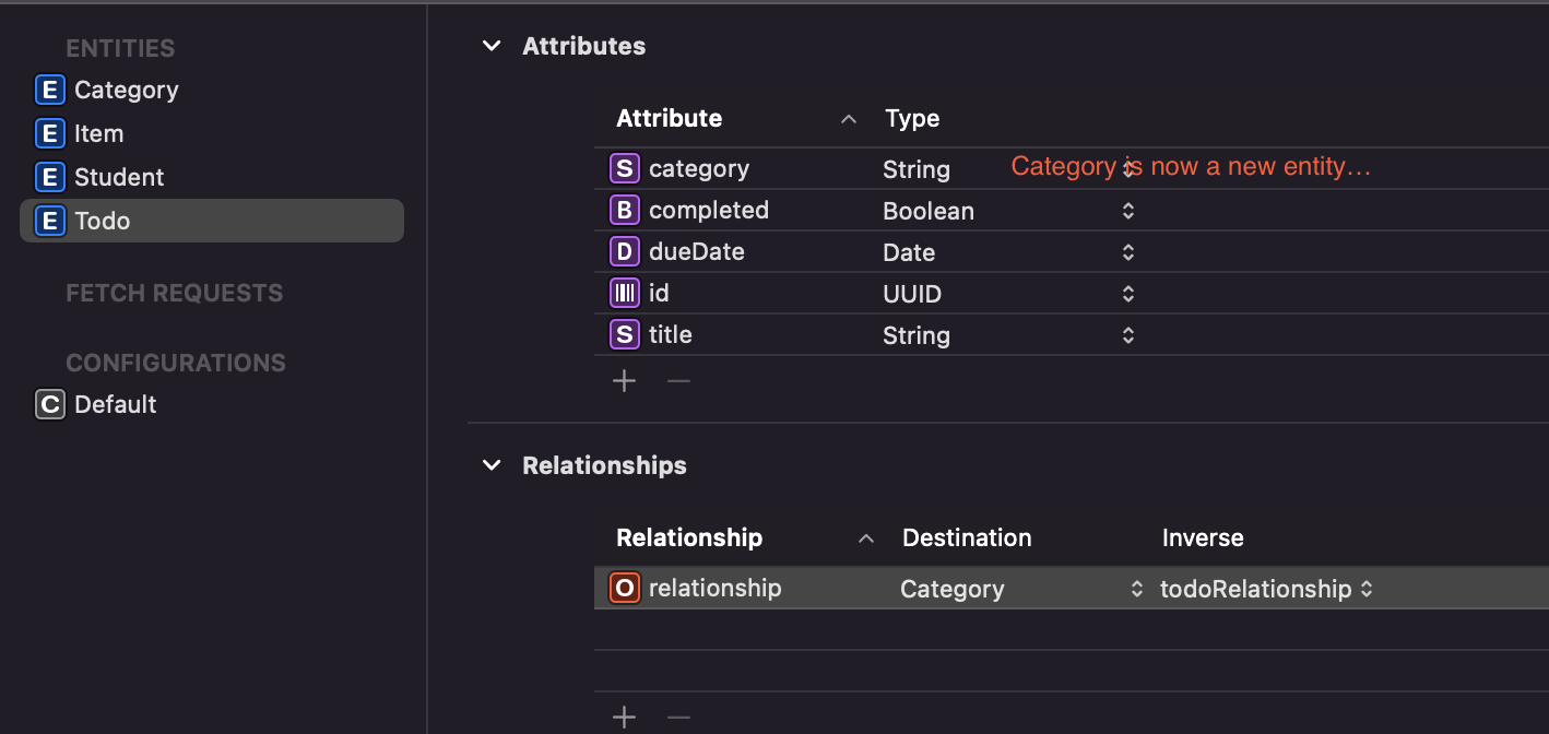如何在 CoreData 中對多個物體使用 Fetch Request?