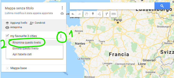 在網站中嵌入 Google 地圖的地點串列