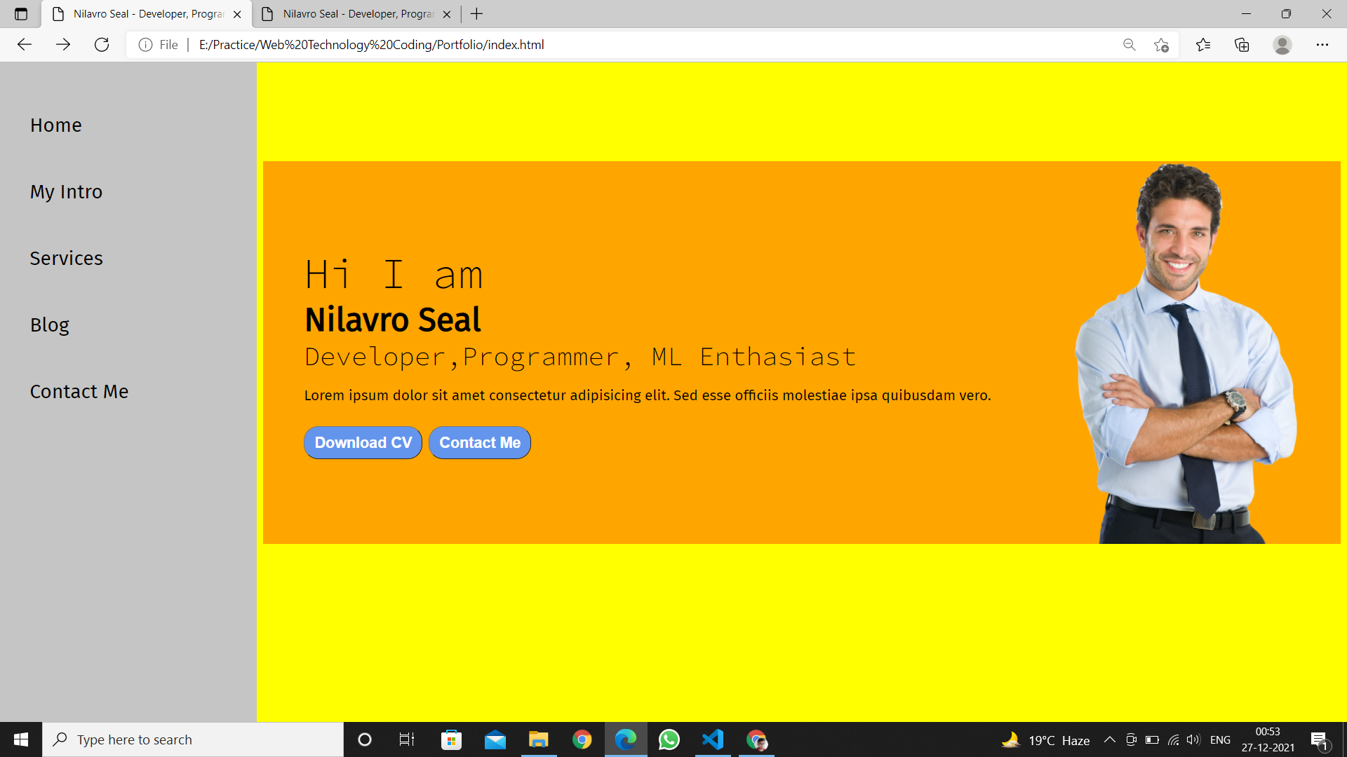 為什么相同的 html 和 css 顯示不同？