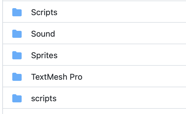 來自 GitHub 的克隆專案缺少檔案夾