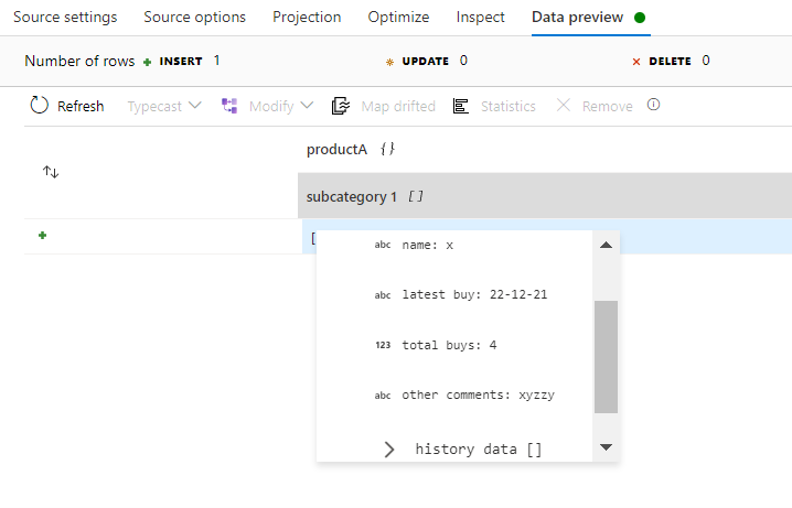 在 Azure 資料工廠中決議復雜的 json 檔案
