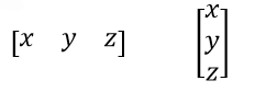 向量寫作行列矩陣