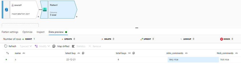 在 Azure 資料工廠中決議復雜的 json 檔案
