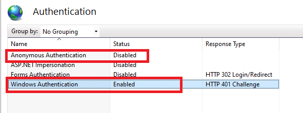 在 iis 上部署后 Windows 身份驗證不起作用