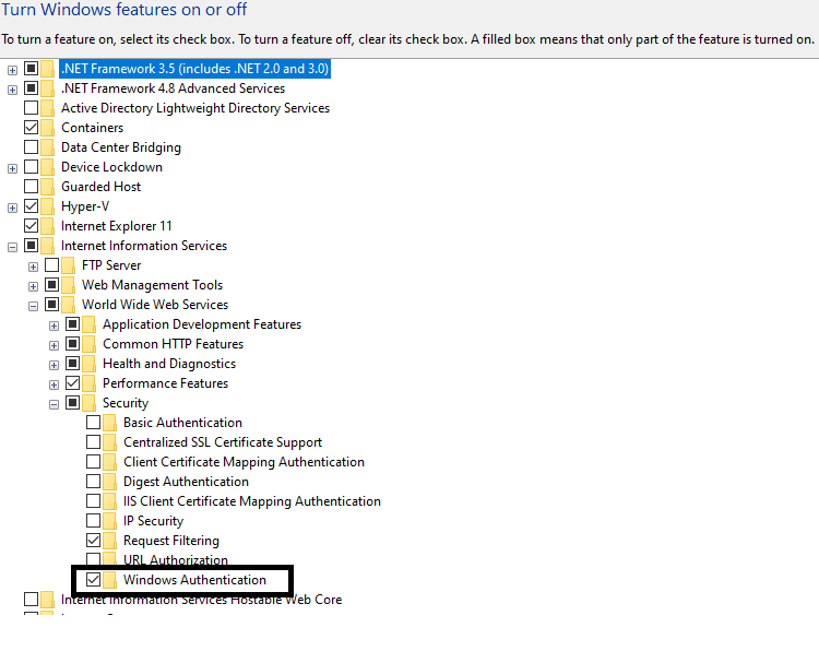 在 iis 上部署后 Windows 身份驗證不起作用