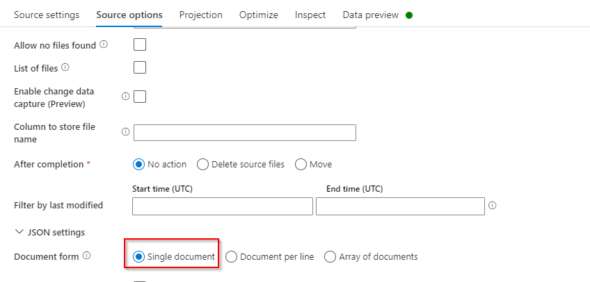 在 Azure 資料工廠中決議復雜的 json 檔案