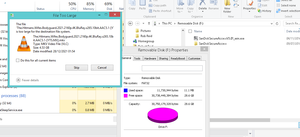 為什么我不能將 4GB 檔案復制到全新的 32GB USB 3.0 閃存驅動器？