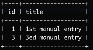 MariaDB - 插入值不會影響任何行