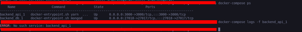 Docker-compose 不顯示日志