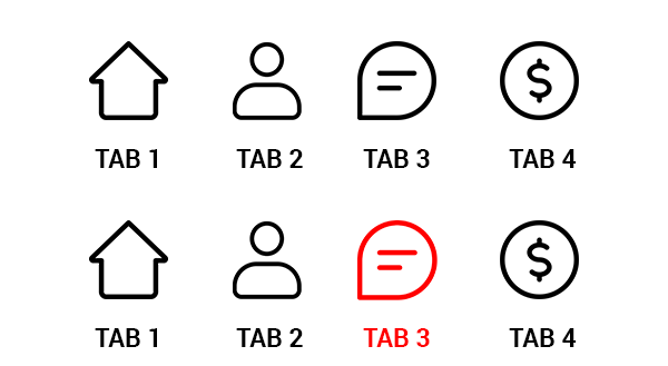 如何在 Xamarin 中更改 TabbedPage 部分圖示顏色