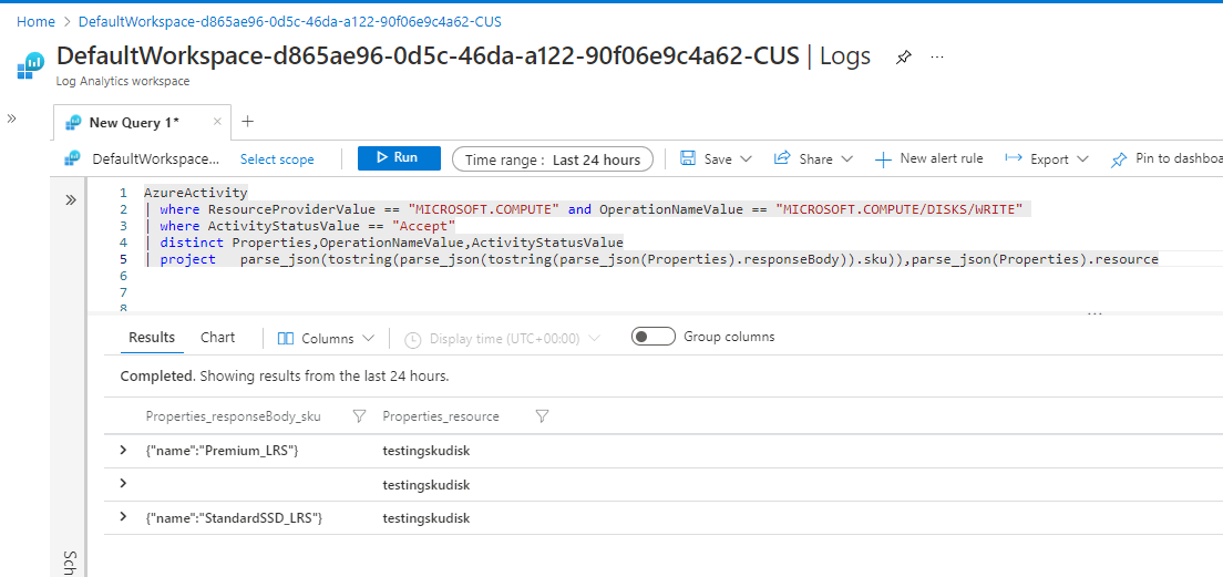 在 Log Analytics 中查找已部署資源的 SKU - Azure 活動