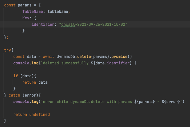 AWS DynamoDB 使用 lambda nodejs 洗掉專案
