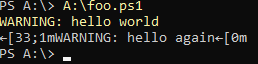 在 PowerShell 中重置顏色轉義序列
