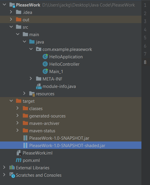 嘗試在 Intellij 上的 JavaFX 中使用 maven 制作胖罐時出錯